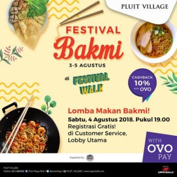 Festival Bakmie di Pluit Village Mall, Ajang Bagi Penikmat Bakmie Sejati