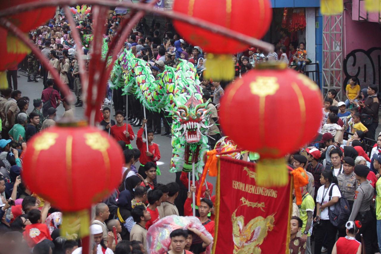 Pertunjukan Barongsai di Bogor Street Festival 2019