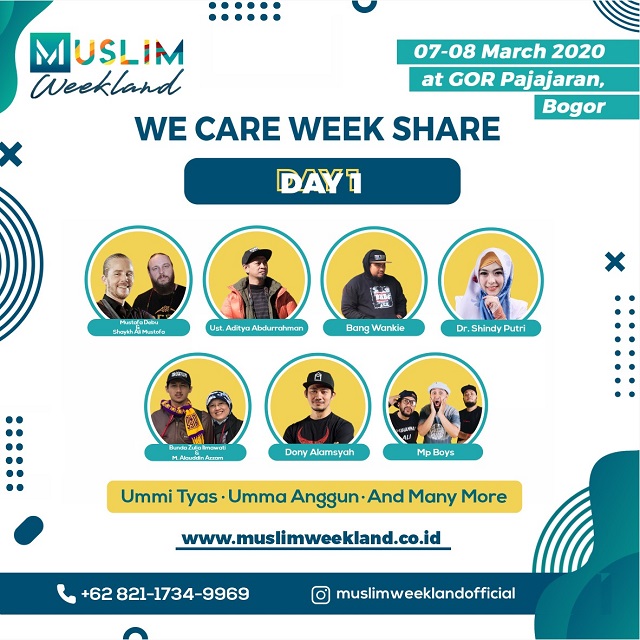 Ada Muslim Weekend Bertajuk We Care Week Share di GOR Pajajaran Nih!