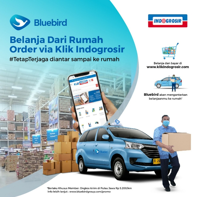 Kolaborasi Bluebird dan Indogrosir Hadirkan Kemudahan dan Aksesibilitas Ekstra Bagi Masyarakat