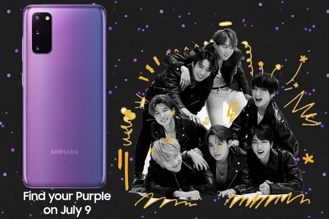 Samsung Electronics Co. Ltd. bekerja sama dengan grup idol K-pop BTS meluncurkan Galaxy S20+ BTS Edition dan Galaxy Buds+ BTS Edition