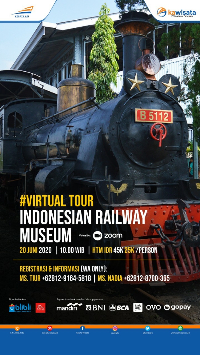 Mau Tahu Sejarah Perkeretaapian Indonesia, Ikuti Aja Virtual Tour Indonesian Railway Museum