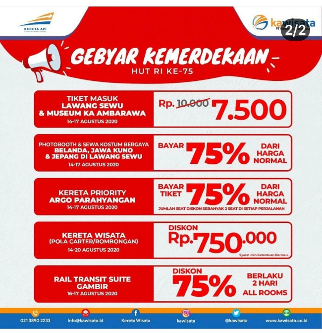 Buruan Beli, Ada Program "Gebyar Kemerdekaan" dari Kawisata