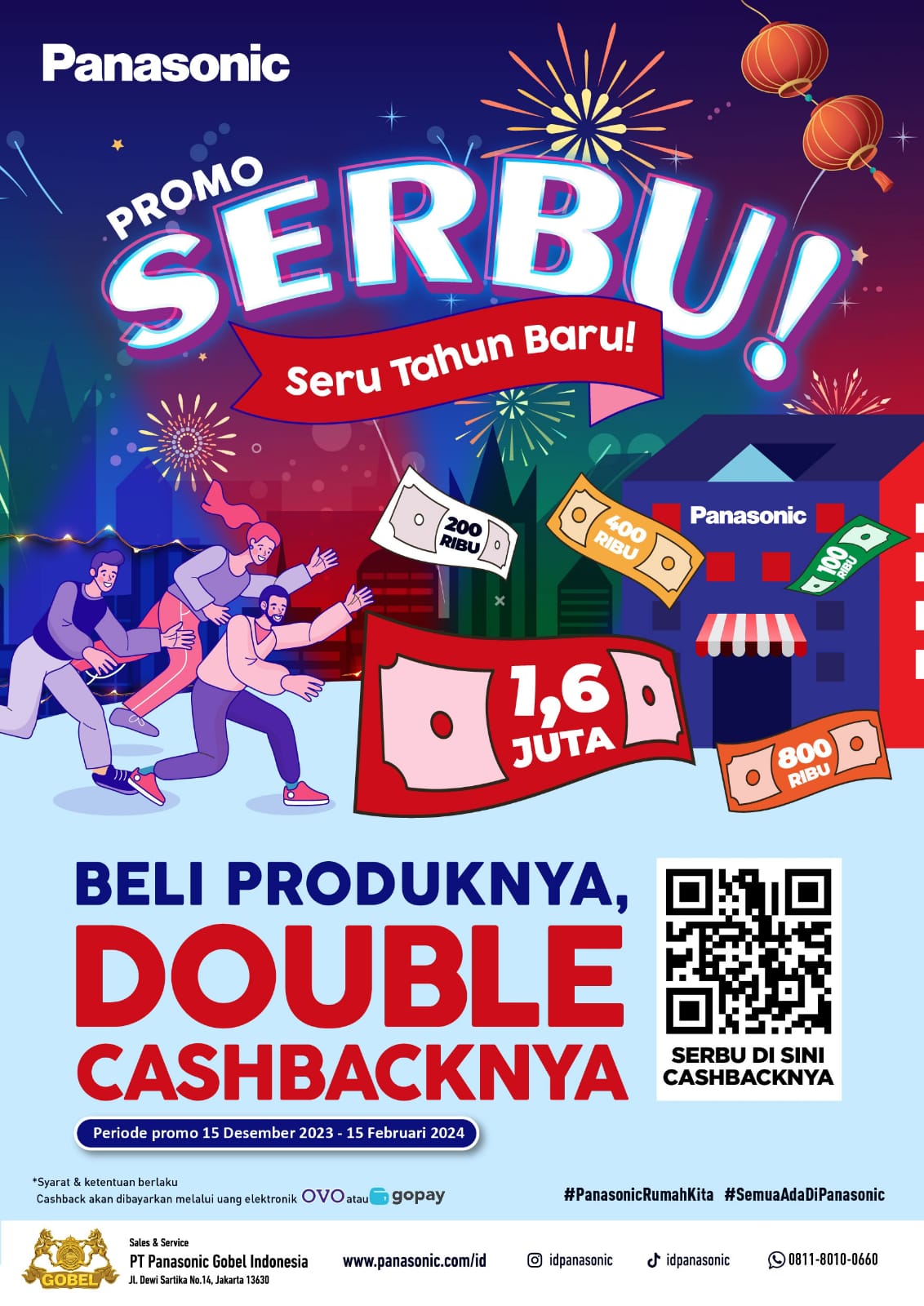 Panasonic Gelar Promo SERBU - Cashback Jutaan Rupiah Berbagi Kebahagiaan di Awal Tahun