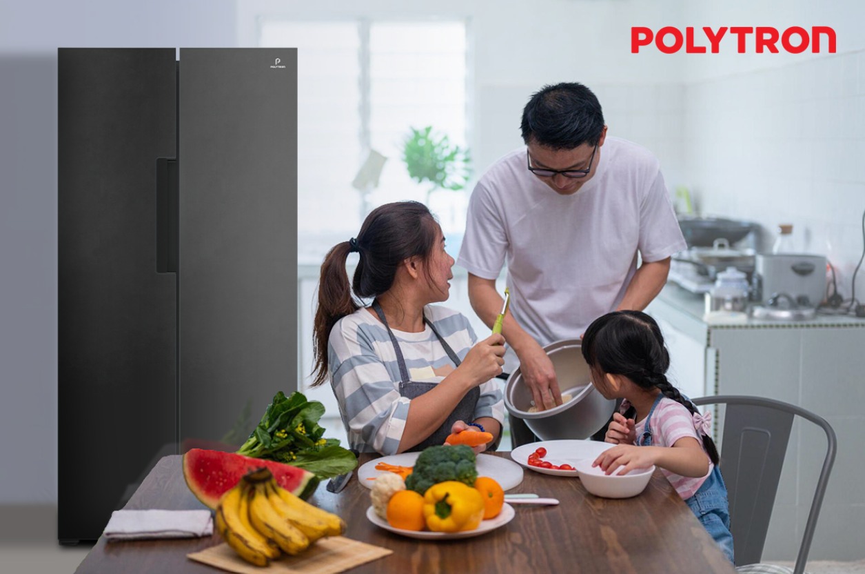 POLYTRON Rilis Kulkas Side by Side Terbaru: Kapasitas Besar, Harga Terjangkau!