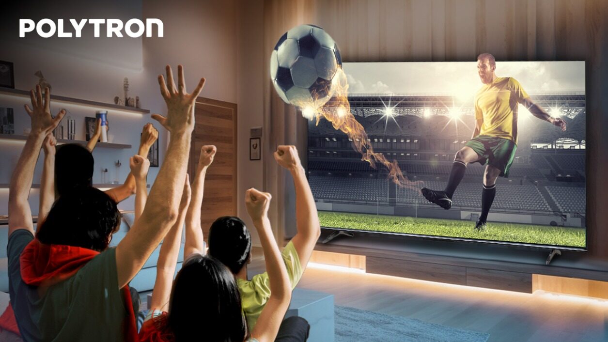 TV POLYTRON Tawarkan Pengalaman Nobar Terbaik, Atmosfer Stadion di Dalam Rumah