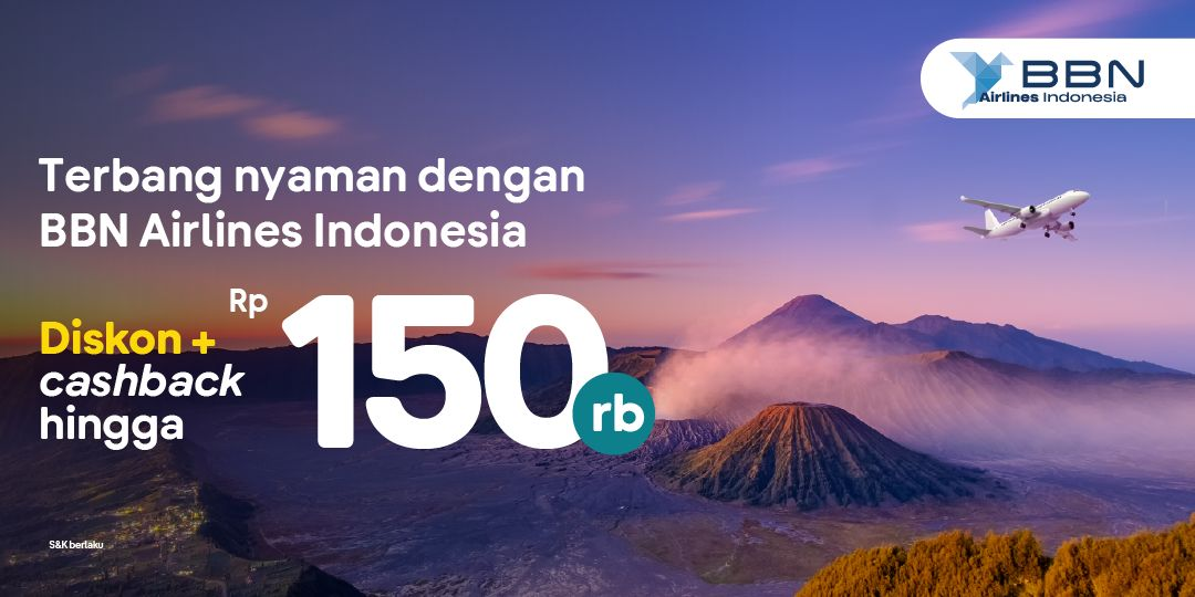 BBN Airlines Indonesia Kini Tersedia di tiket.com, Hadirkan Promo Menarik untuk Penerbangan Domestik