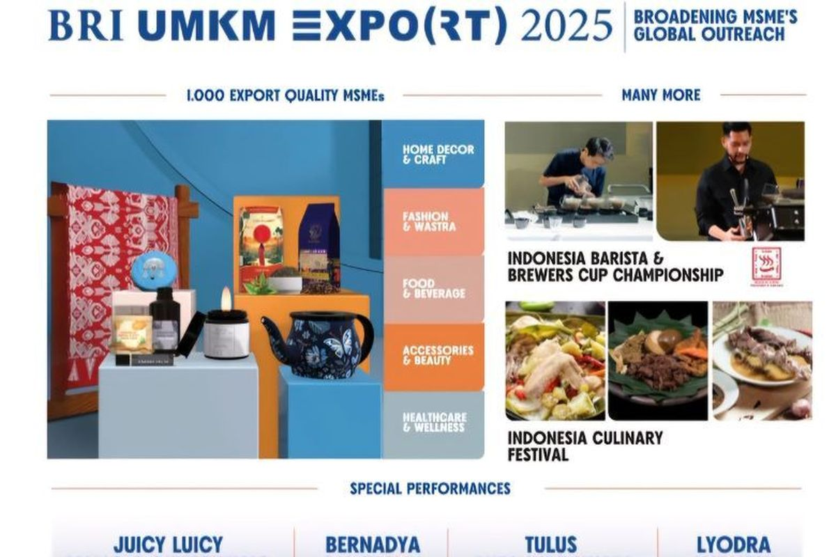 BRI UMKM EXPO(RT) 2025 Hadirkan 1.000 UMKM Pilihan hingga Keseruan Konser Musik