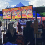 Stan siomay dan pentol Bandung di area kuliner